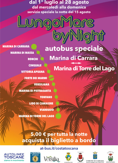 Lungomare di Viareggio by night 